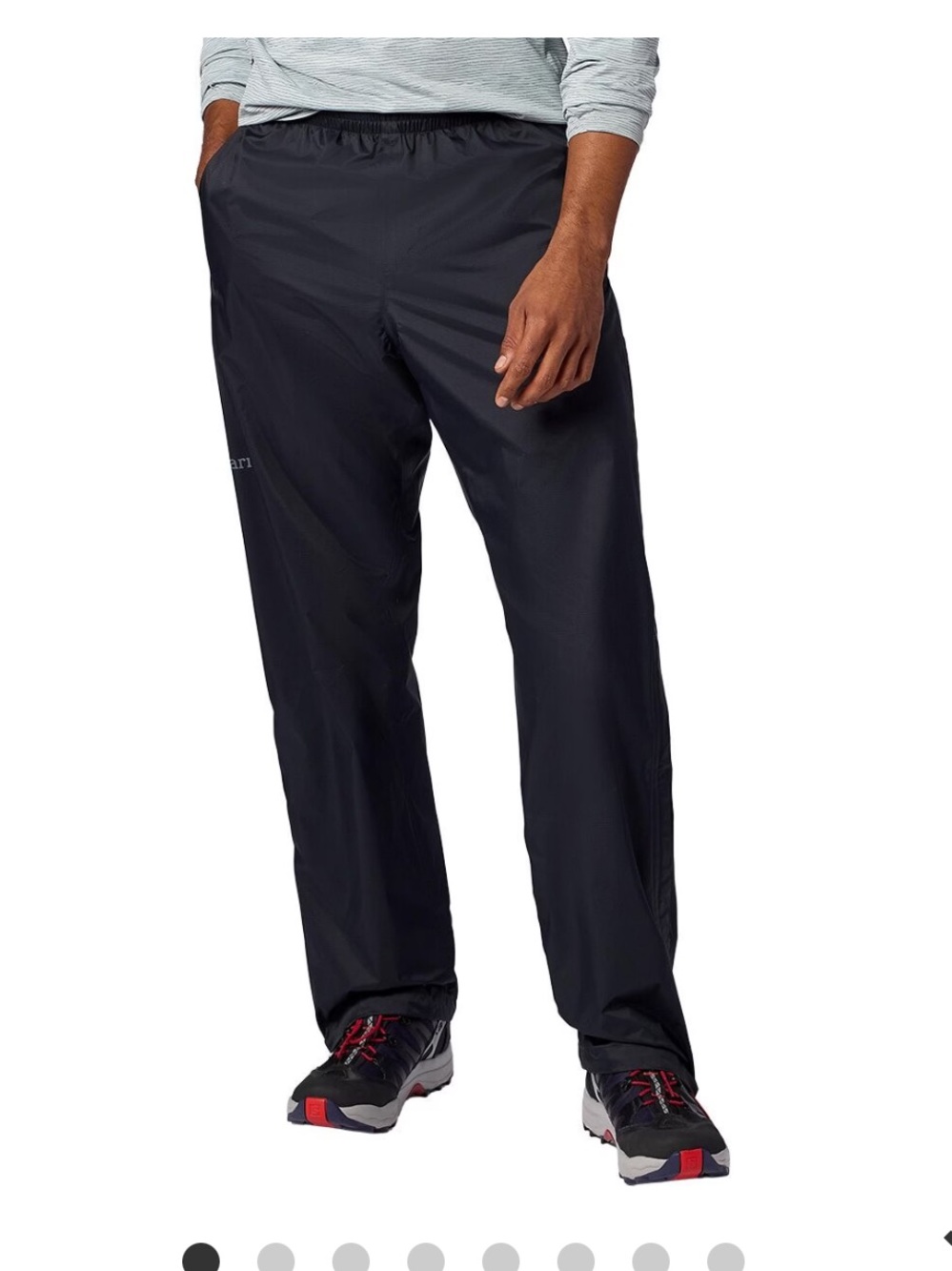 Marmot Men's Black Windbreaker Jogger Pants